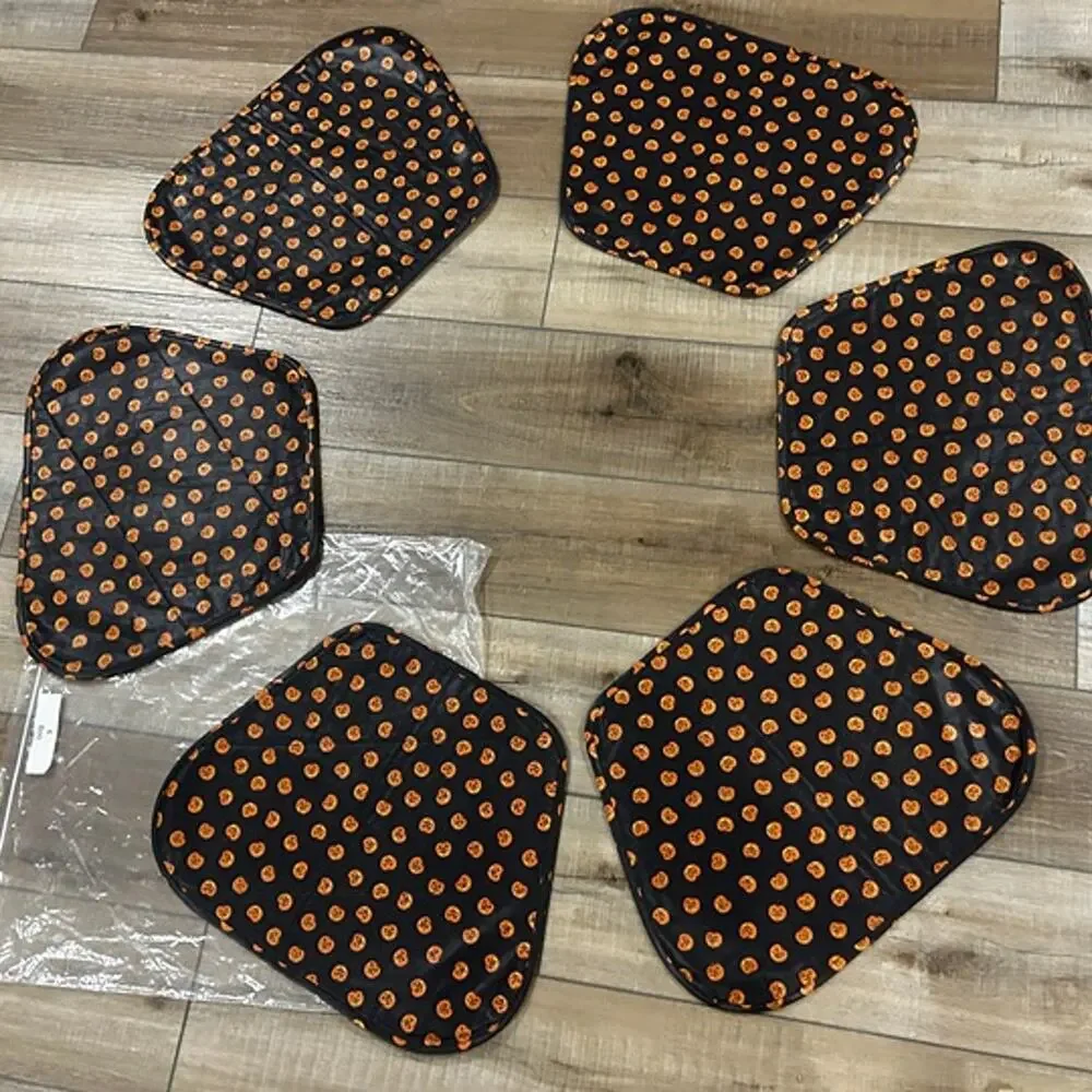 6 Longaberger Boo Pumpkin HALLOWEEN Fabric Placemats custom made